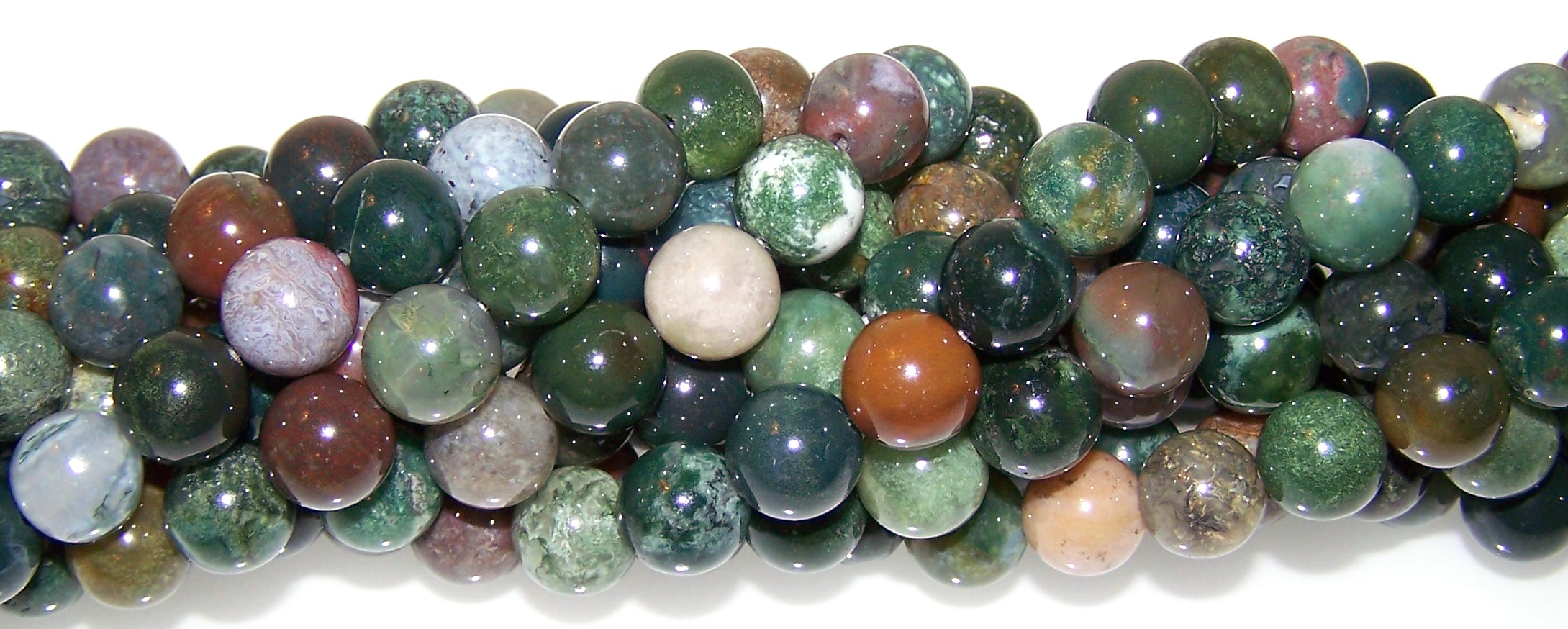 1 Strand of Fancy Jasper 10mm Round Semiprecious Gemstone Beads